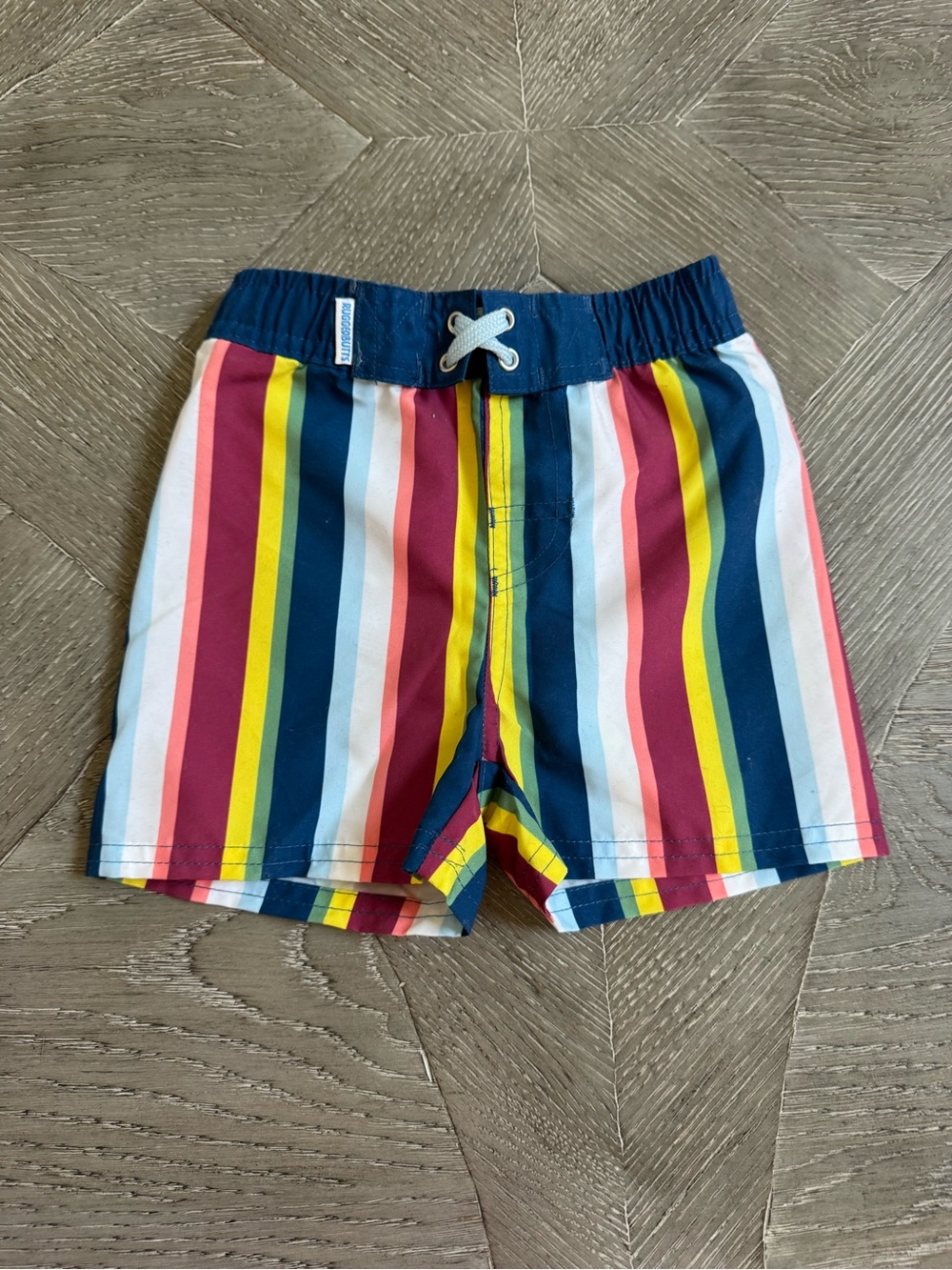 RuggedButts Striped Swim Trunks